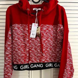 NWT Mimi New York Girl Gang Red Hoodie M